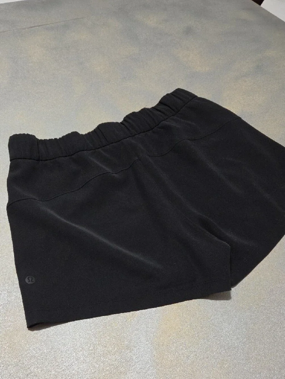lululemon athletica Black Elastic-Waist Athletic Shorts